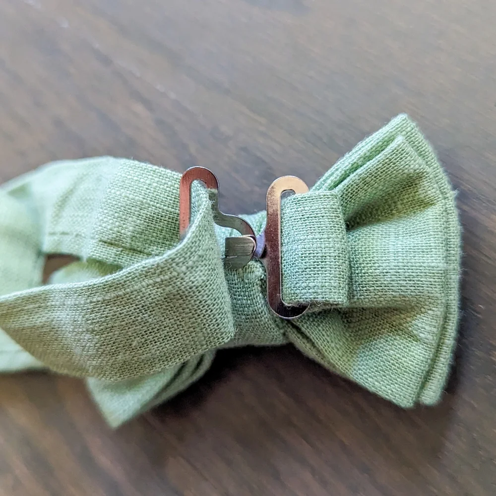 Spring Notion Boys' Linen Blend Bow Tie, Small